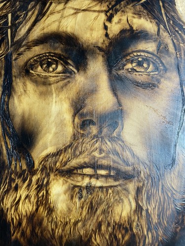 Pirografia cristo - pirografia,