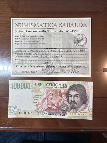 Banconota lire 100000 - lire,