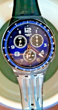 Orologio Swatch Vintage SR936SW Nero Blu Svizzero Impermeabile Swatch Batteria 394