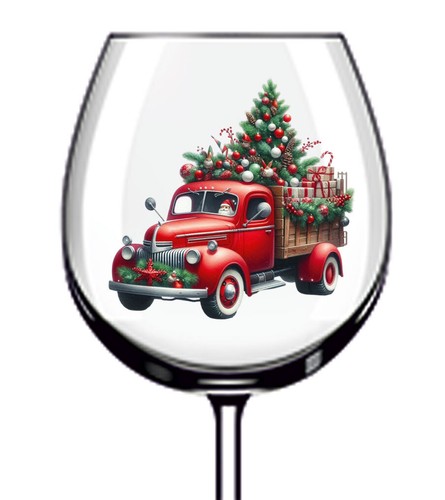 12x acquerello natale camion - acquerello,