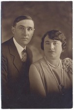 FOTO RITRATTO GIOVANE COPPIA MEZZO BUSTO  - NEW YORK, USA