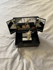 carillon Lago Dei Cigni vintage Cofanetto Porta Gioie Specchio Made Hong Kong