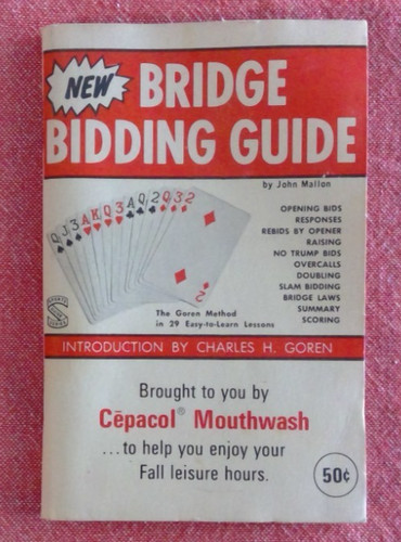 Vintage bridge bidding - vintage,