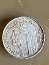 500 Lire Formato Grande Argento Dante anno 1965 SPL