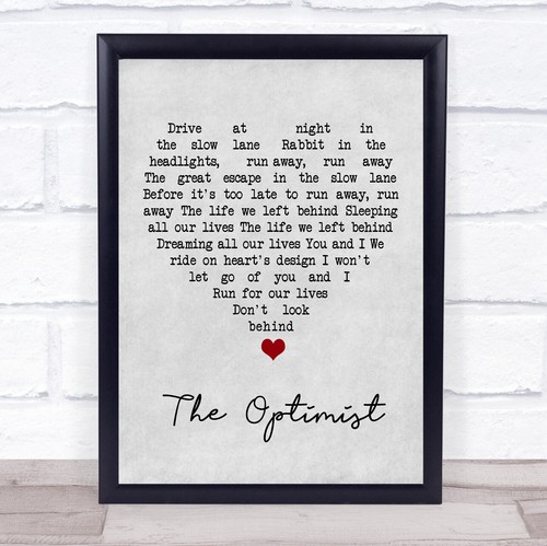 The optimist grey heart - grey,