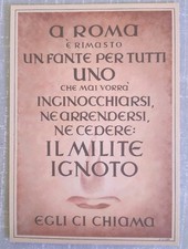 RSI 1945 A ROMA E’ RIMASTO UN FANTE, IL MILITE IGNOTO F.G non Vg