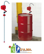 POMPA MANUALE CON MANOVELLA PER FUSTI BARILI TRAVASO LIQUIDI GASOLIO ACQUA OLIO