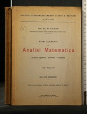 PRIMI ELEMENTI DI ANALISI MATEMATICA. Calvani. Tenconi.