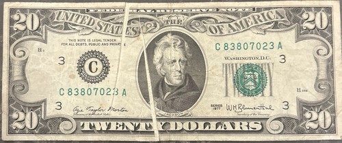 Banconota errore dollari - 20,