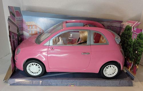 Barbie mattel rosa fiat - barbie, 500