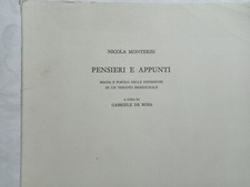 Nicola Monterisi. Pensieri e
