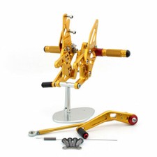 CNC Regolabile Pedane Arretrate Rearset Per Honda CBR1000RR 2008-2009 Oro