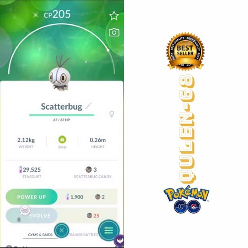 Pokémon forma scatterbug - go,