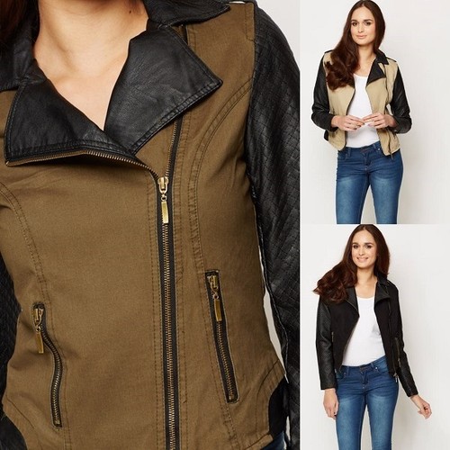 Giacca stile biker - , trapuntata