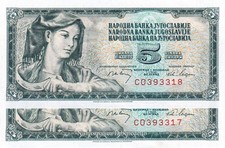 Jugoslavia - 5 Dinara 1968  P
