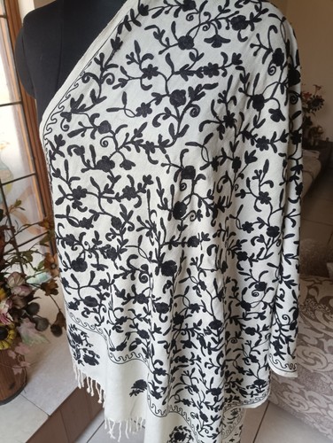 Scialle pashmina bianco lusso - scialle,