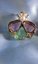 SPILLA con PIETRE e PERLE