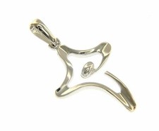 CIONDOLO CROCE ORO GIALLO E