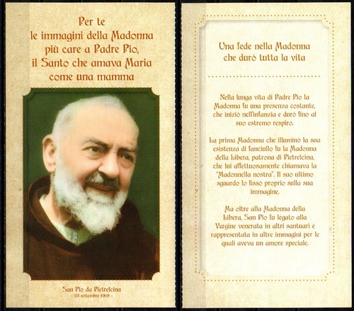 Santino holy card padre - santino,