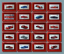 Ferrari COLLEZIONE 20 QUADRI ORIGINALI in lastre di ottone argentato 100%