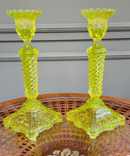 Coppia candelabri vittoriani