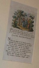 INCISIONE SU MATRICE RAME,DIVINA COMMEDIA COLORATA ACQUERELLO Sec XVIII-CERTIFIC