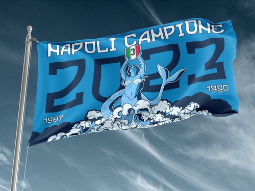 Bandiera napoli calcio - bandiera,