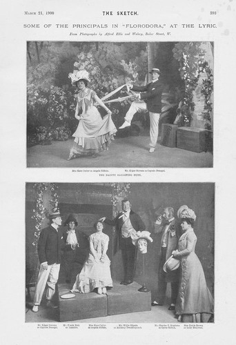 Teatro scene florodora - da, 'florodora'