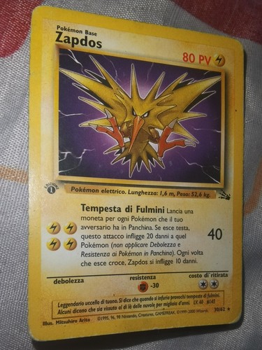 Zapdos carte pokémon prima - zapdos,
