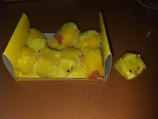 Confezione 10 Pulcini Plastica Tessuto Gioco Bambini Decorazione