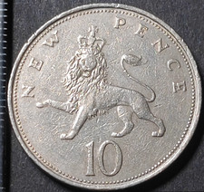 10 new pence 1970  Elizabeth