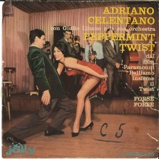 ADRIANO CELENTANO PEPPERMINT TWIST    DISCO VINILE  45 GIRI 7 "
