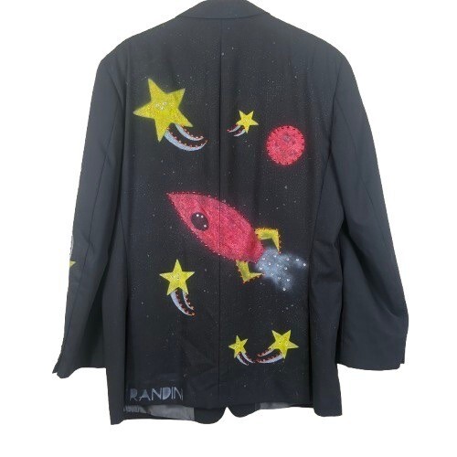 Blazer celeste upcycled - , 100%