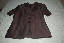 Coexis, Tailleur donna, Marrone bruciato, Lino, tg 44 vedi misure, usato