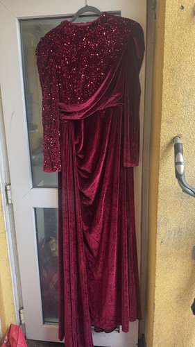 Ladies red gorgeous maxi