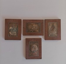 4 BASSORILIEVI LASTRA ARGENTO