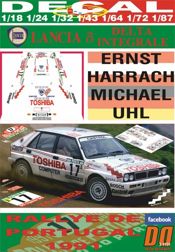 Decal lancia delta - lancia, integrale
