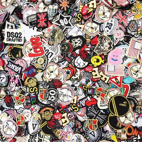100 lotto toppe badge - badge, da