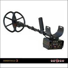 METAL DETECTOR DESERT GOLD 3 DETECH PIASTRA 11.5" CERCA METALLI ASTA CARBONIO