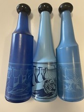 - SALVADOR DALI' - ROSSO ANTICO - TRITTICO BOTTIGLIE IN VETRO ANNI '70