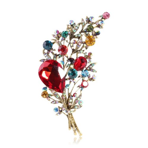 Nuova spilla fiore cristallo