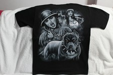 T-shirt cane Pitbull collo a