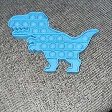 Blue Dino Pop It Fidget Bubble