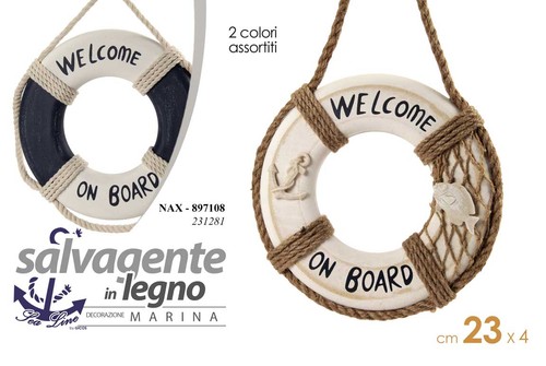 Salvagente decorativo legno - salvagente,