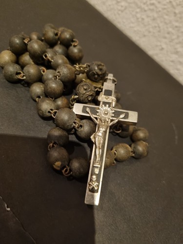 Antico rosario monaca - , francese