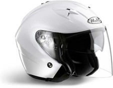 Casco JET Helmet HJC IS-33  WHITE BIANCO TG XS  con VISIERINO PARASOLE