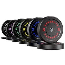 Piastre paraurti 2" piastre pesi gomma olimpica mozzo acciaio 10/15/25/35/45/55 libbre