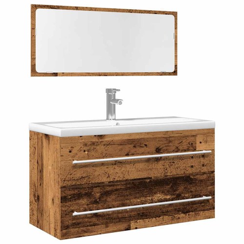 Set mobili bagno pz - set, legno