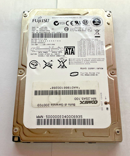 Hard disk fujitsu hdd 100gb - hdd,