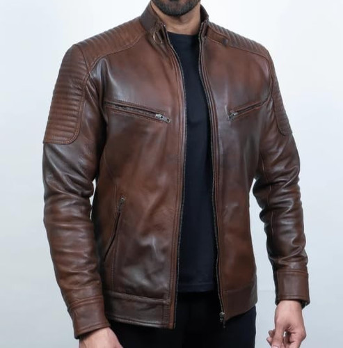 Giacca pelle antica uomo - giacca,